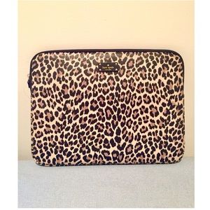 NWT KATE SPADE Grove St. Leopard Laptop Sleeve